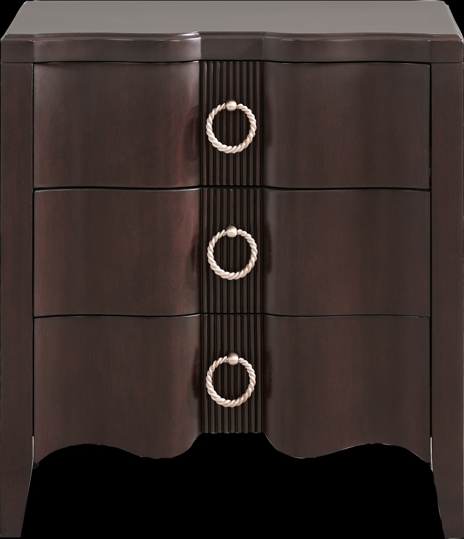 Bradbury Brown Cherry Finish 5 Pc Queen Panel Bedroom - Thumbnail - Image 6