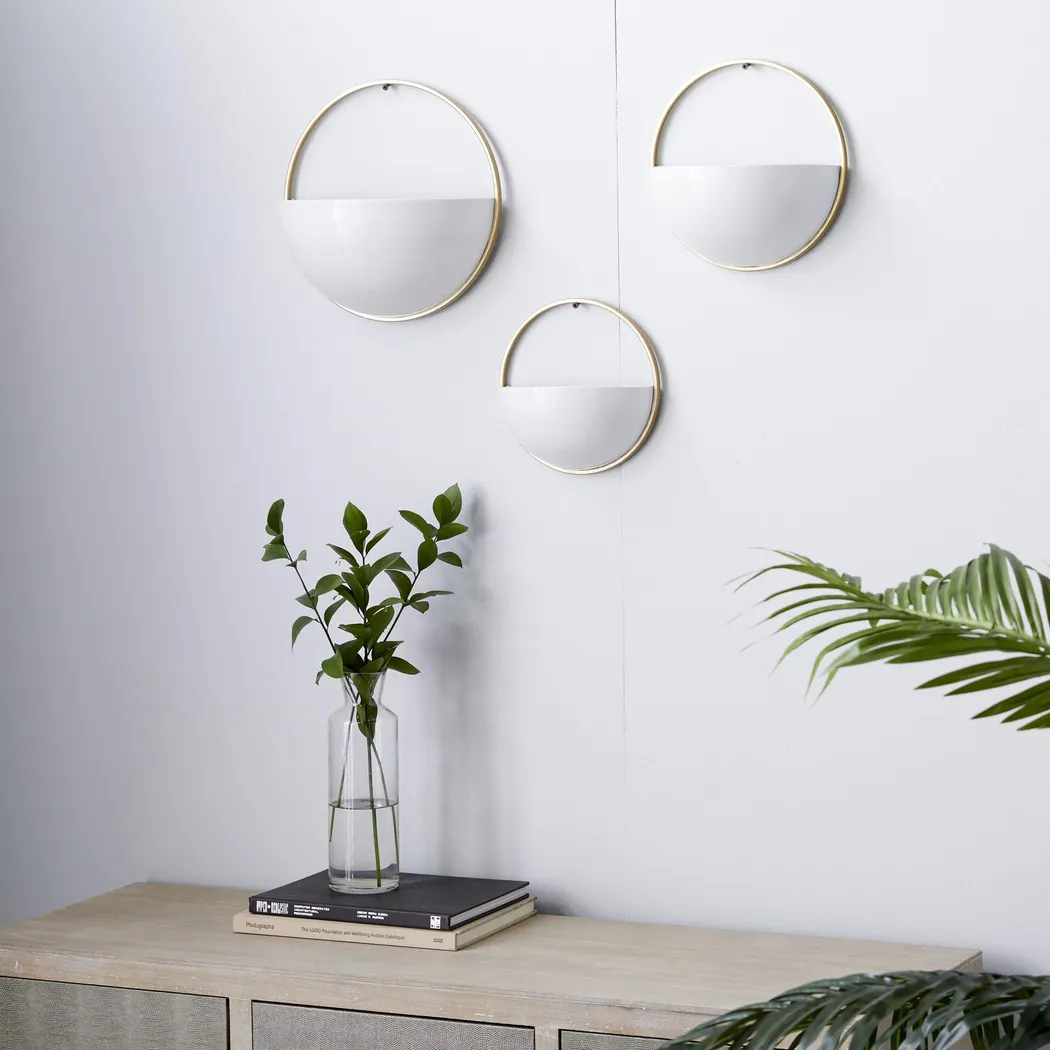 Bradger White Planter, Set of 3 - Image 2