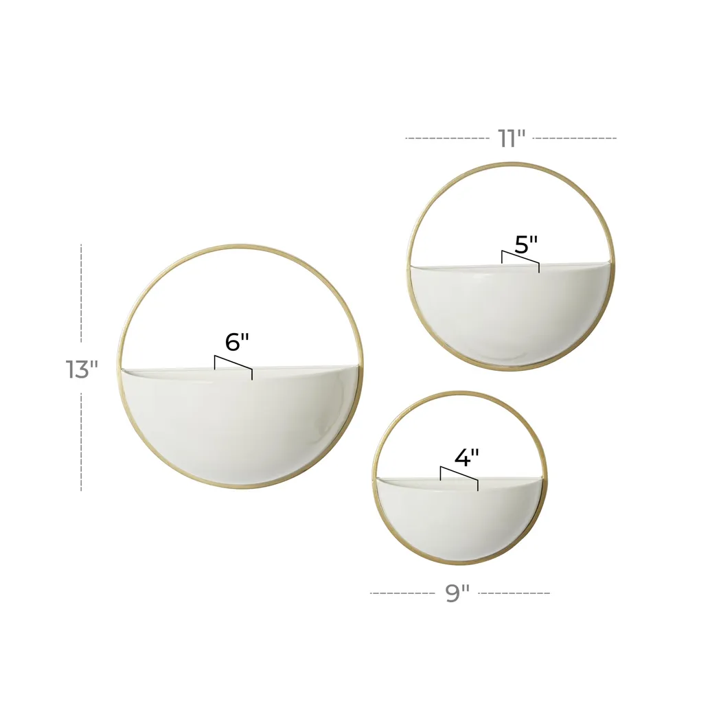 Bradger White Planter, Set of 3 - Image 5