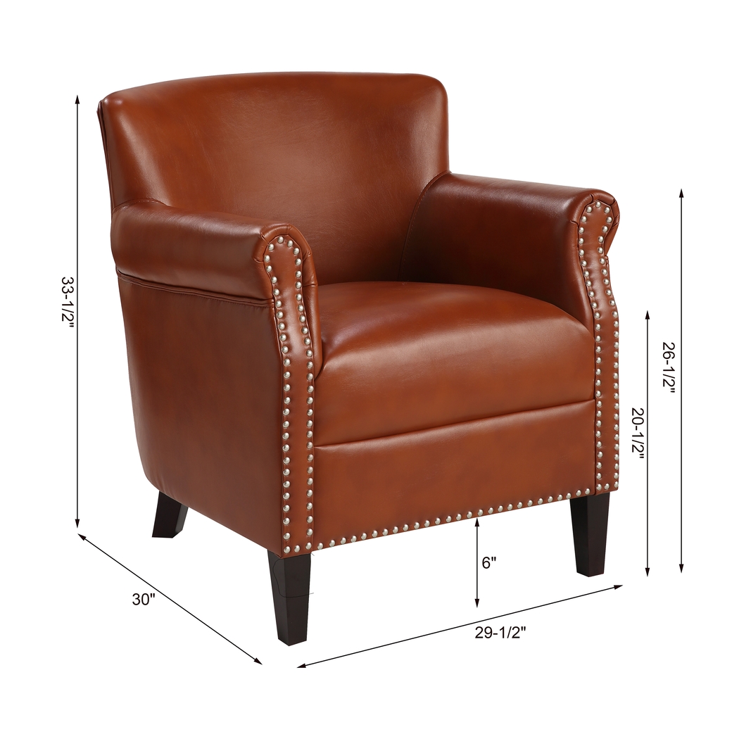 Bradhurst Brown Accent Chair - Thumbnail - Image 7