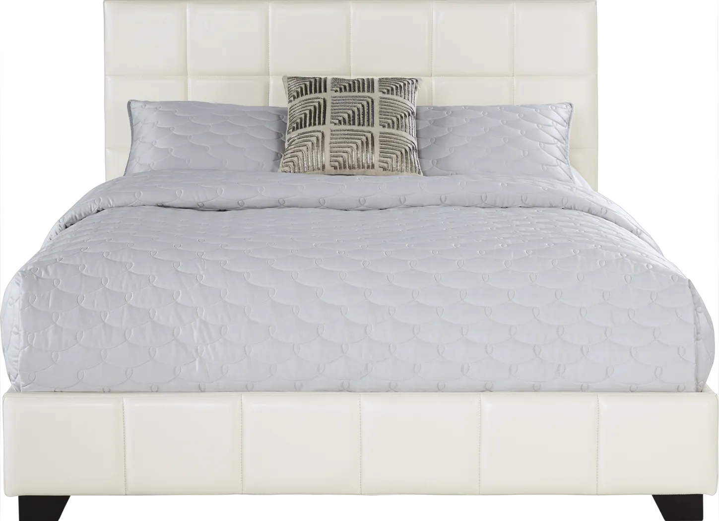 Bradley Ivory 3 Pc Queen Upholstered Bed - Thumbnail - Image 1