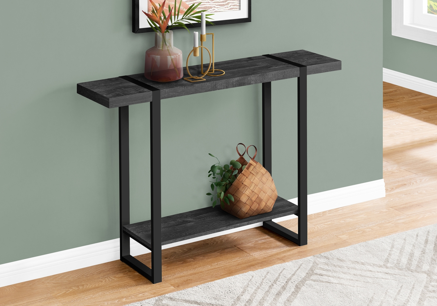 Bradner Black Sofa Table - Thumbnail - Image 3