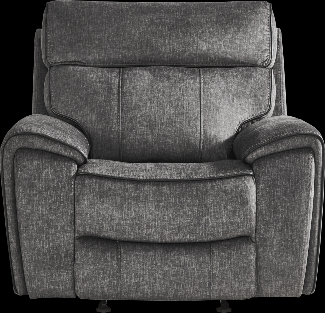 Bradshaw Place Dark Gray Glider Recliner - Thumbnail - Image 2