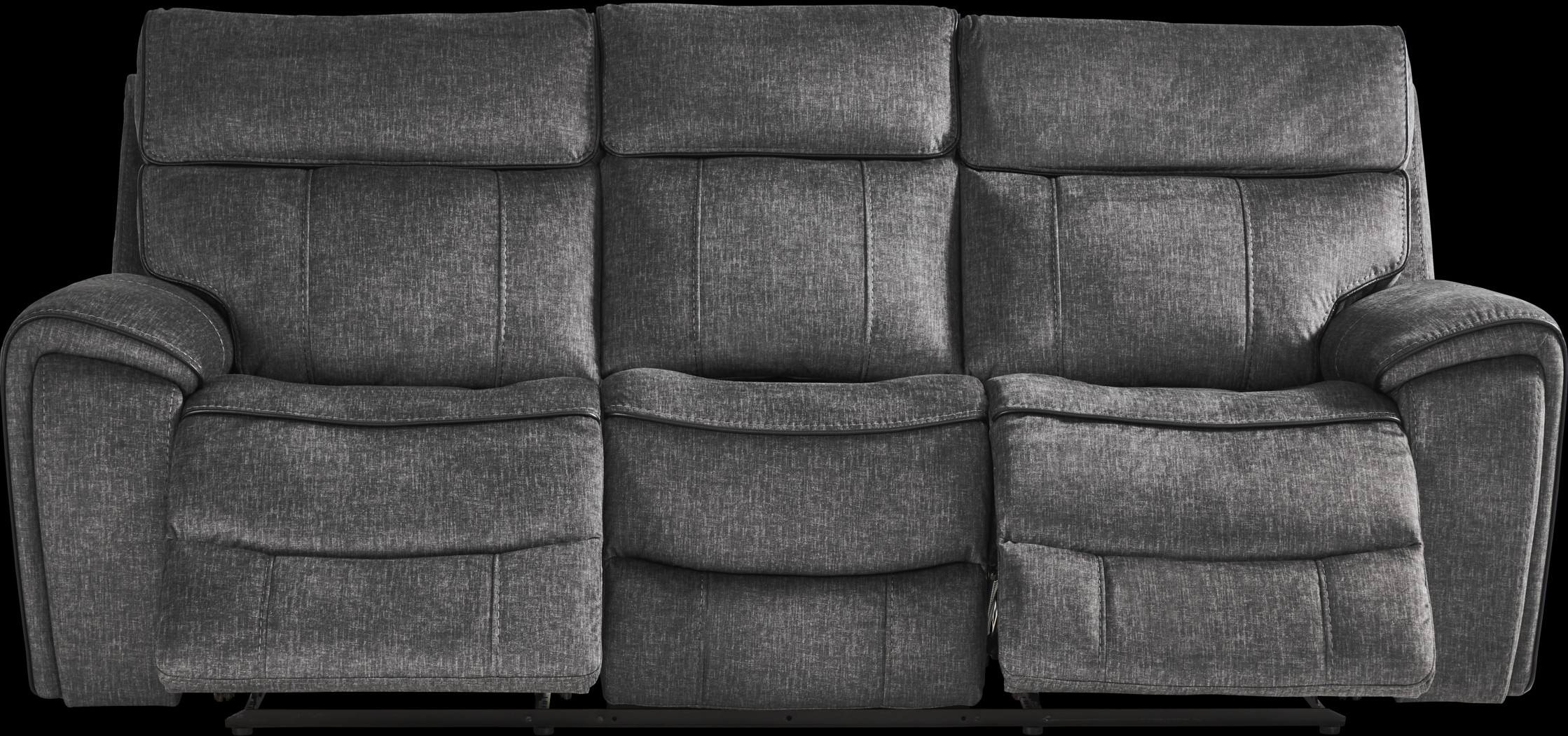 Bradshaw Place Dark Gray 5 Pc Living Room with Reclining Sofa - Thumbnail - Image 2