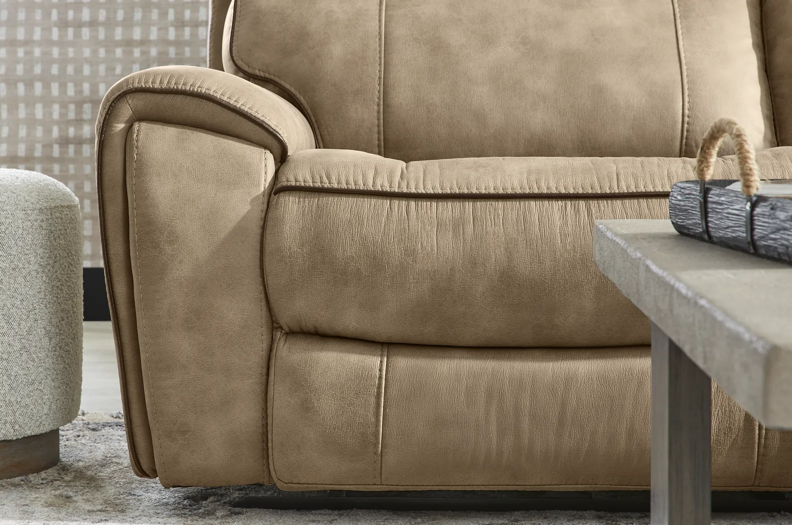 Bradshaw Place Stone 5 Pc Dual Power Reclining Sectional - Thumbnail - Image 8