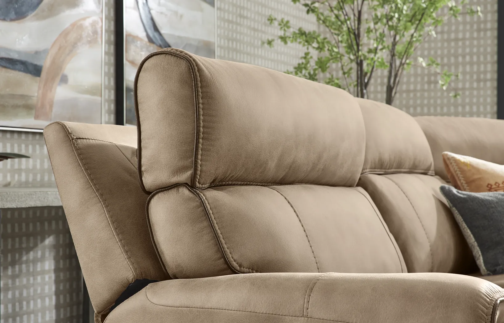 Bradshaw Place Stone 5 Pc Dual Power Reclining Sectional - Thumbnail - Image 5