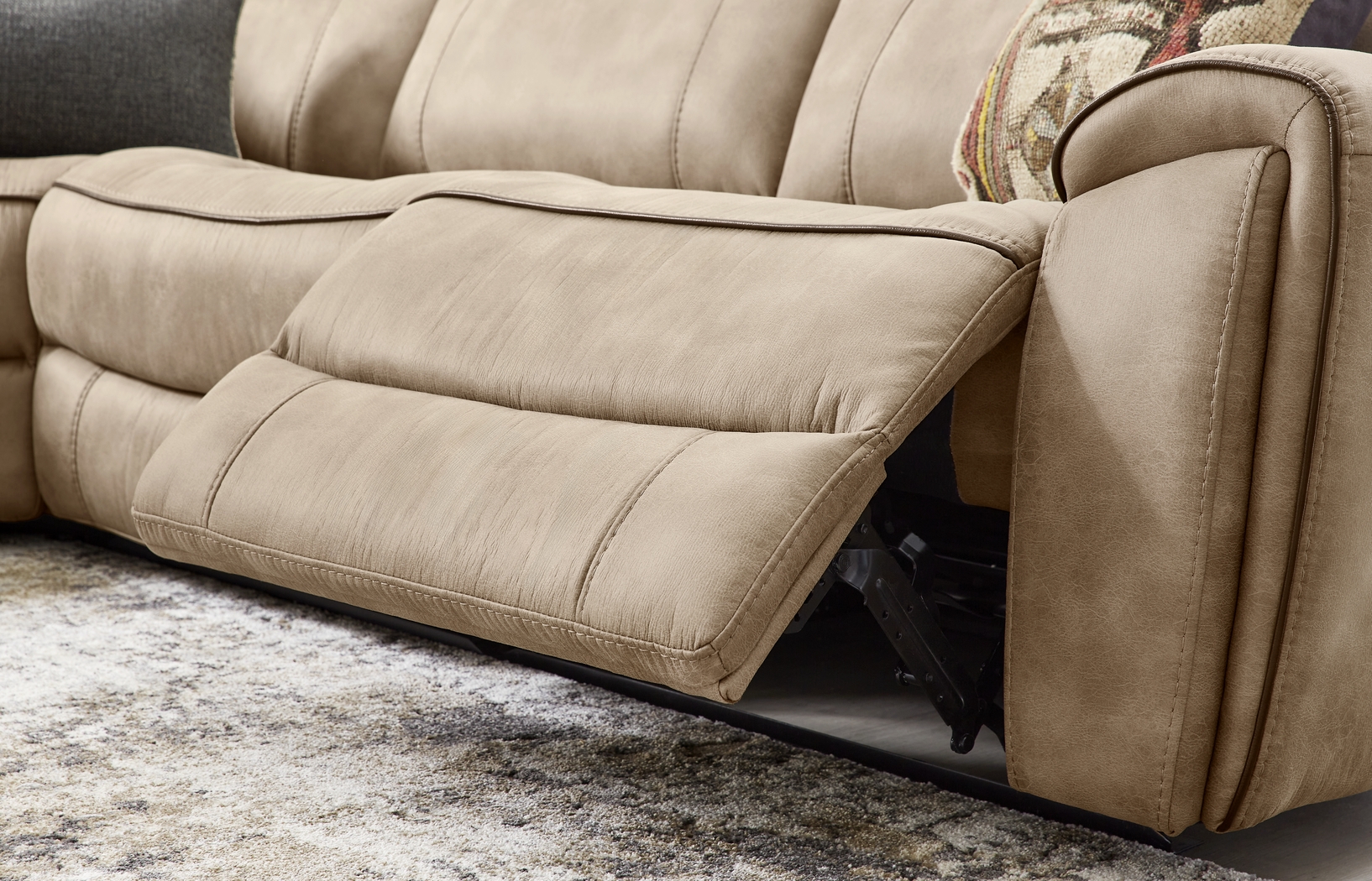 Bradshaw Place Stone 5 Pc Reclining Sectional - Thumbnail - Image 6