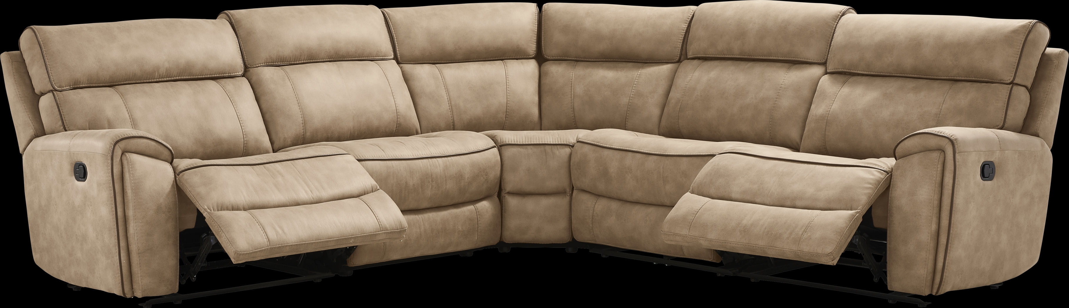 Bradshaw Place Stone 5 Pc Reclining Sectional - Thumbnail - Image 1