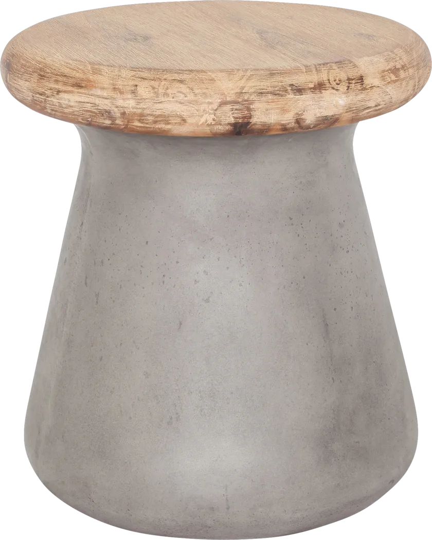 Brae Gray Outdoor Stool - Thumbnail - Image 1