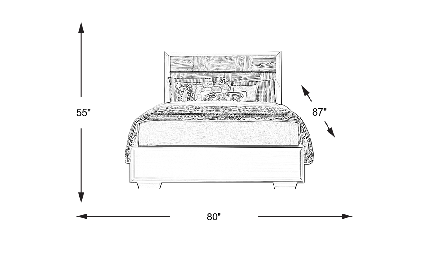 Dimension Image. Please refer to the Dimension Tab on this page for dimension details.