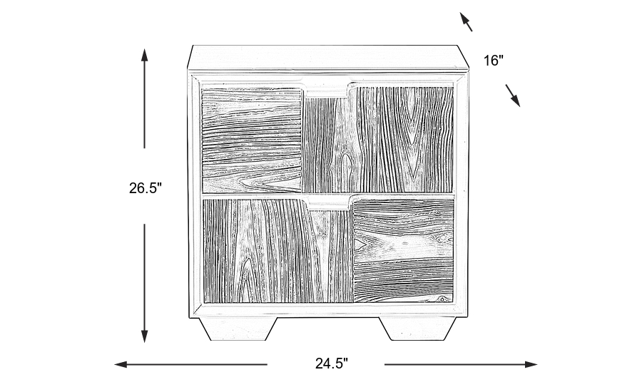 Dimension Image. Please refer to the Dimension Tab on this page for dimension details.