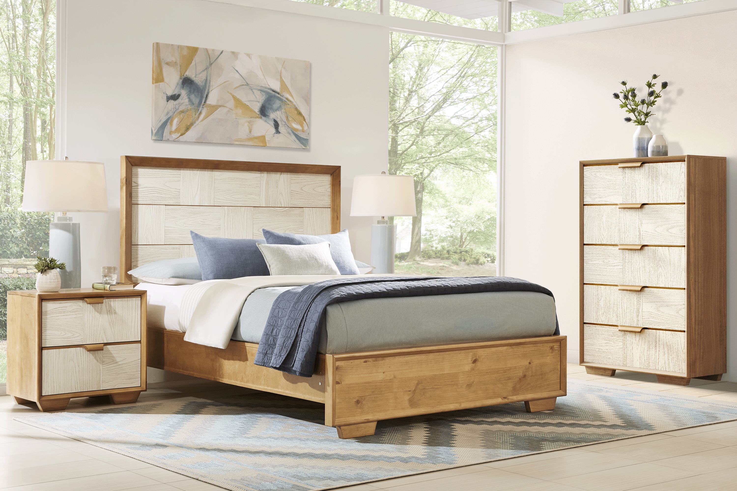 Braedin Pecan 5 Pc Queen Bedroom - Thumbnail - Image 1