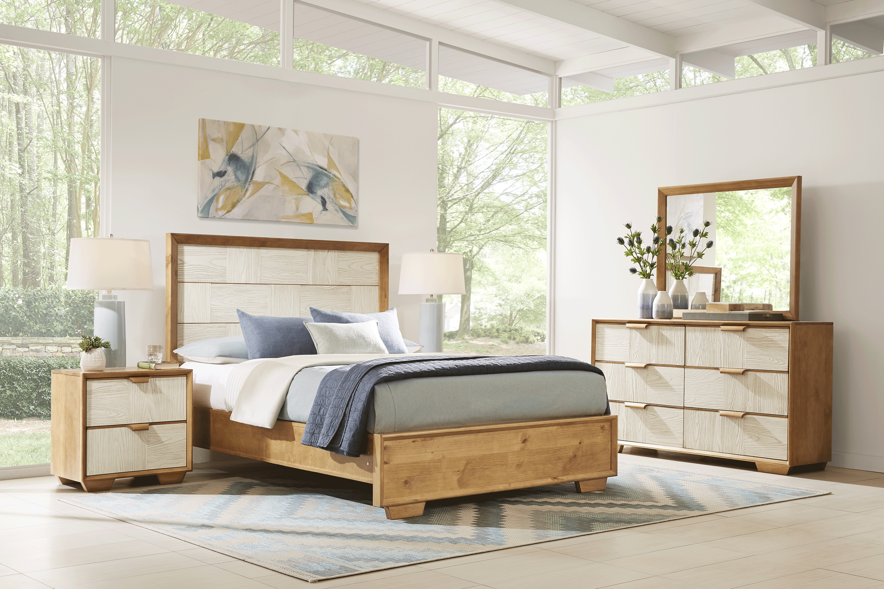 Braedin Pecan 7 Pc Queen Bedroom - Thumbnail - Image 1
