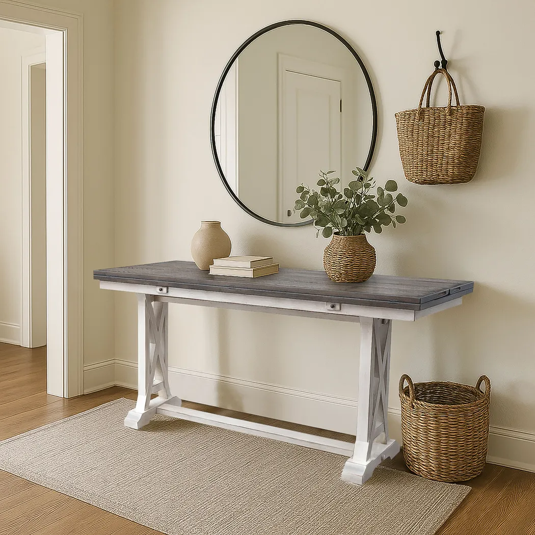 Braedy Cream Console Table - Thumbnail - Image 4
