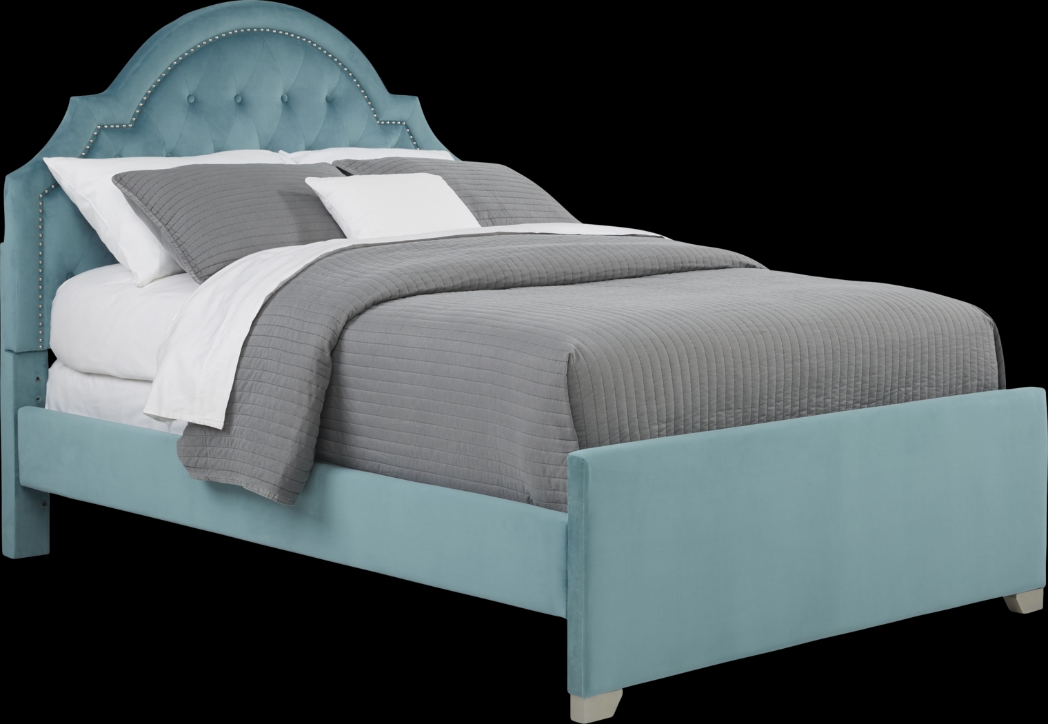 Kids Angelique White 5 Pc Twin Upholstered Bedroom - Thumbnail - Image 2