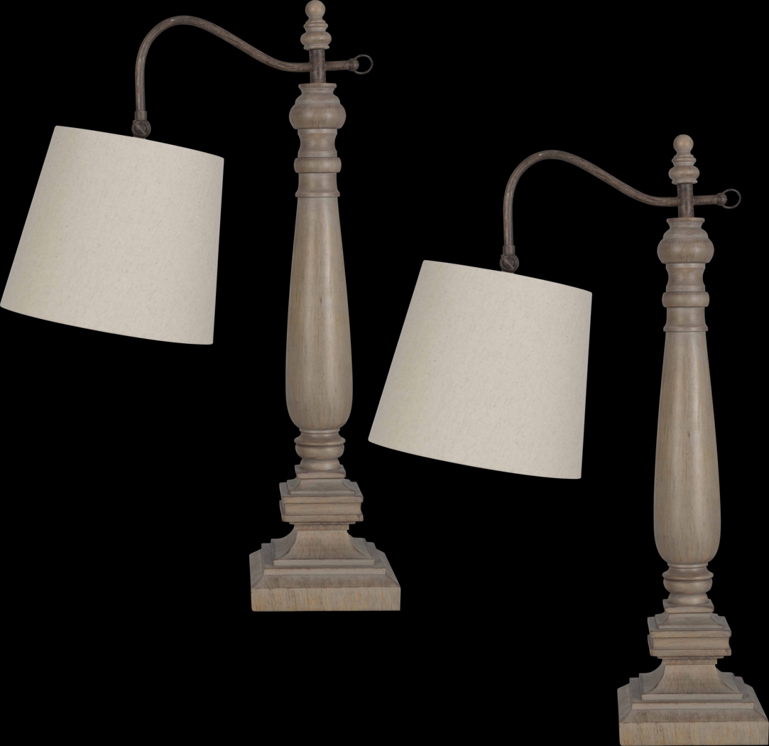 Braemar Brown Table Lamps, Set of 2 - Thumbnail - Image 1