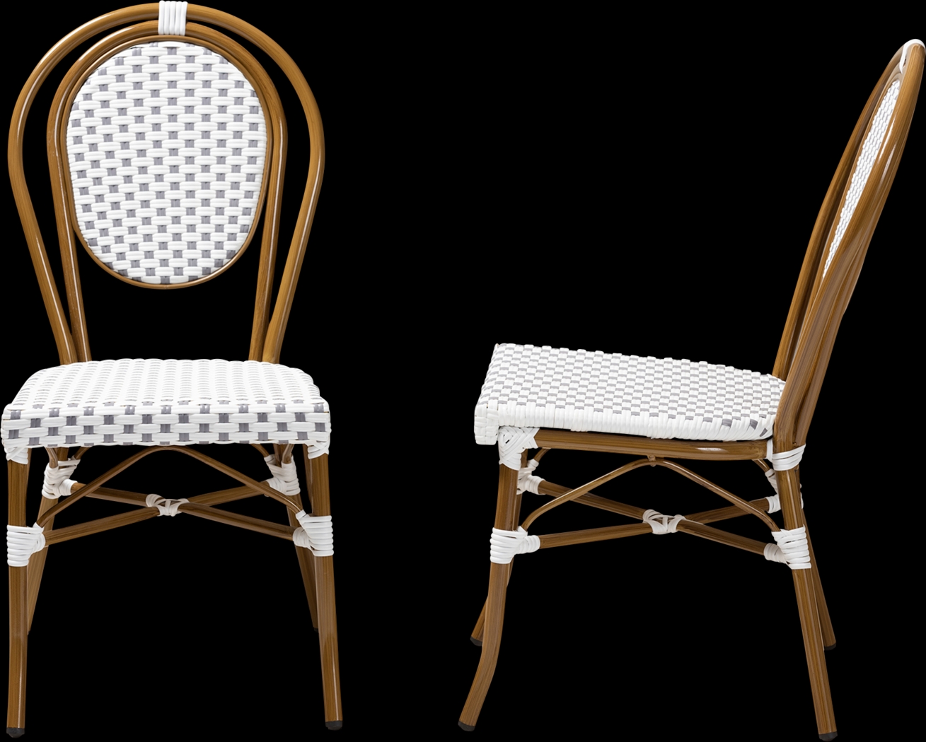 Braganza Gray Dining Chair, Set of 2 - Thumbnail - Image 3