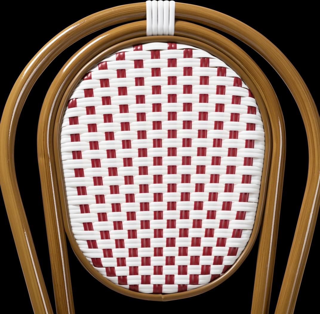 Braganza Red Dining Chair, Set of 2 - Thumbnail - Image 4