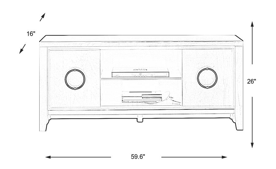 Dimension Image. Please refer to the Dimension Tab on this page for dimension details.