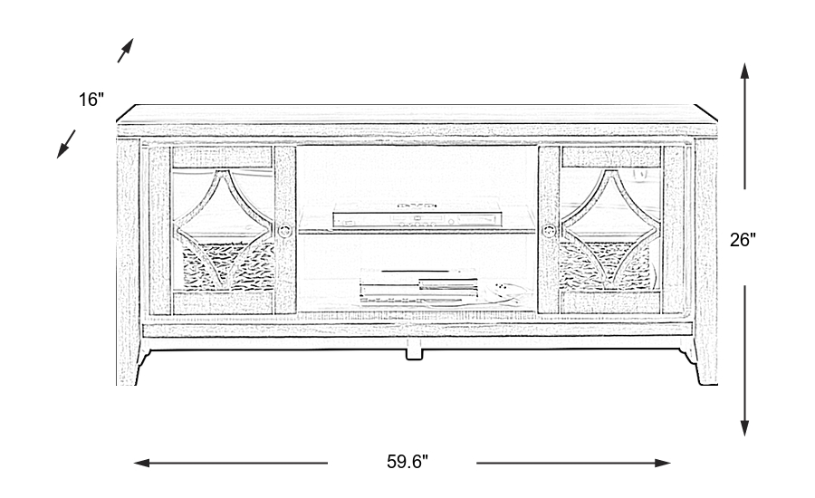 Dimension Image. Please refer to the Dimension Tab on this page for dimension details.