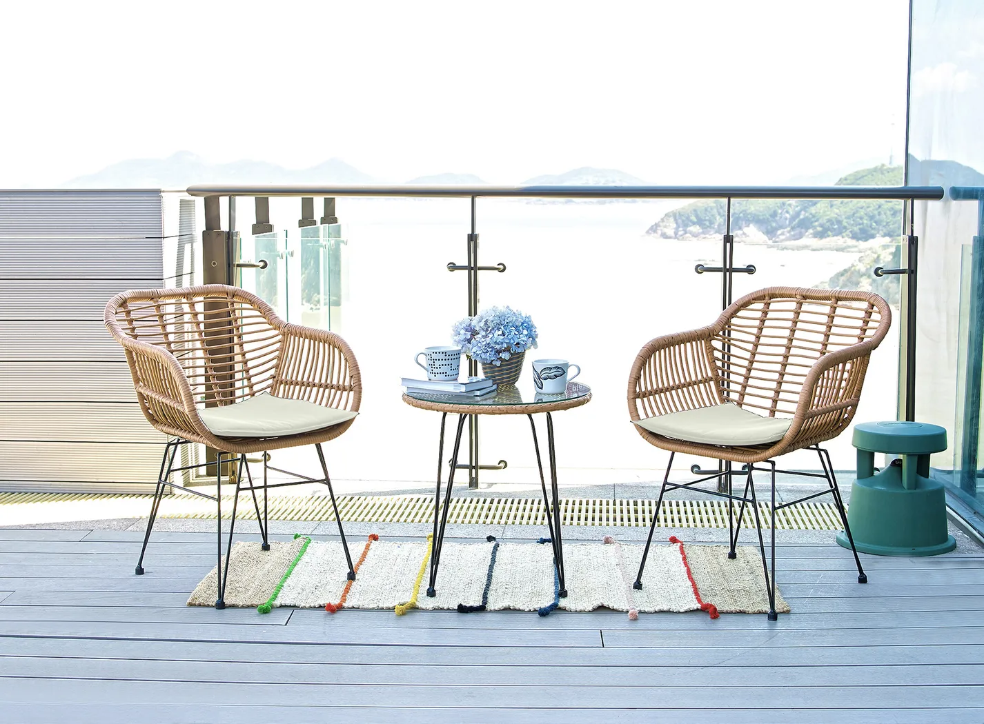 Brahmay Cream 3 Pc Chat Set - Thumbnail - Image 2