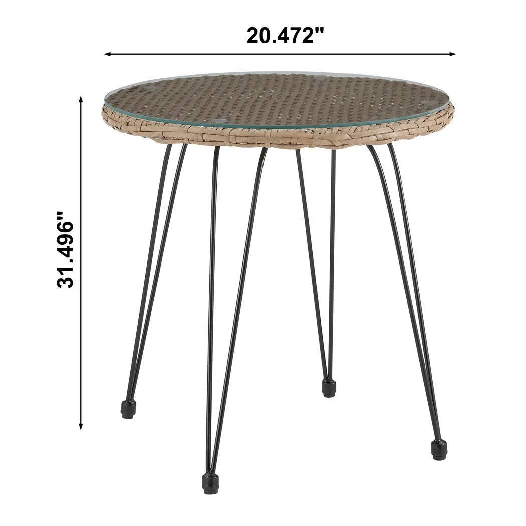 Brahmay Cream 3 Pc Chat Set - Thumbnail - Image 4