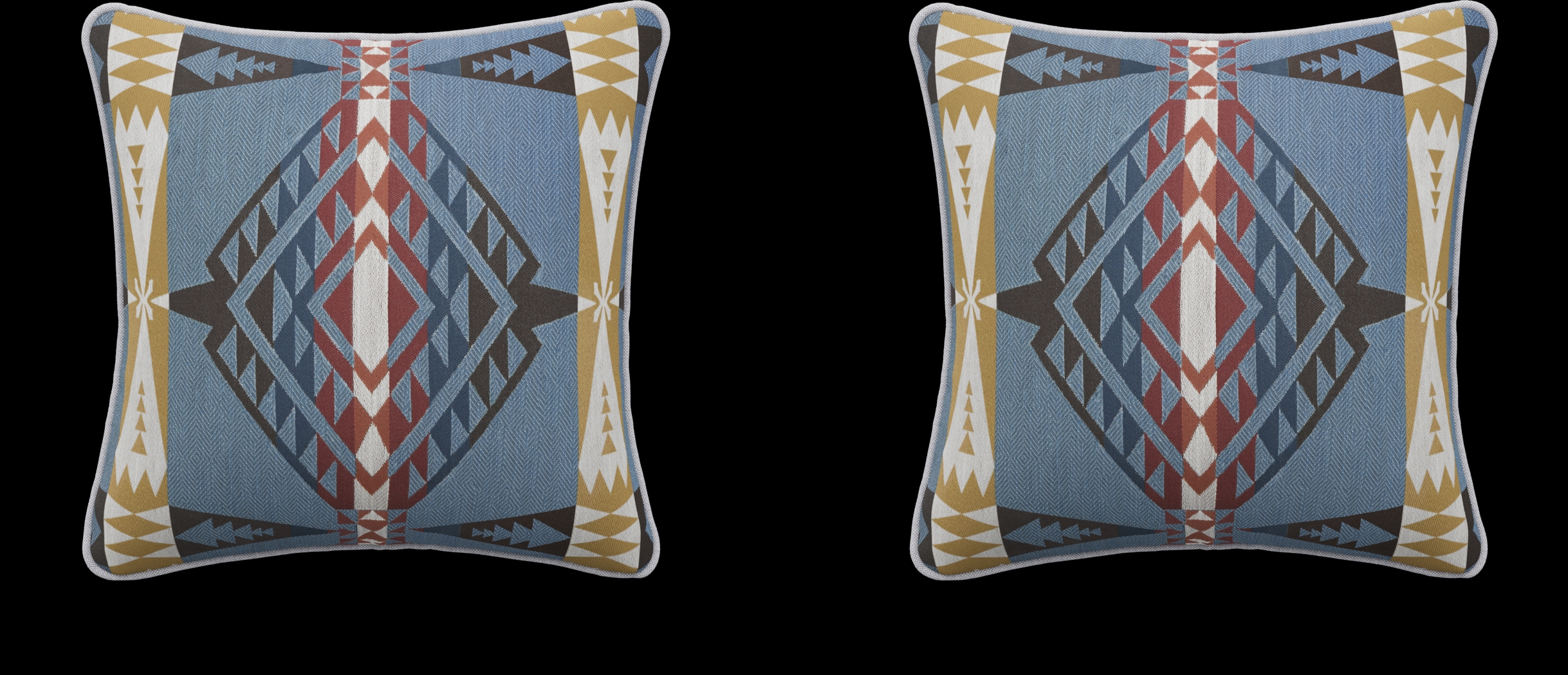 Brailey Chambray Indoor/Outdoor Accent Pillow, Set of Two - Thumbnail - Image 1