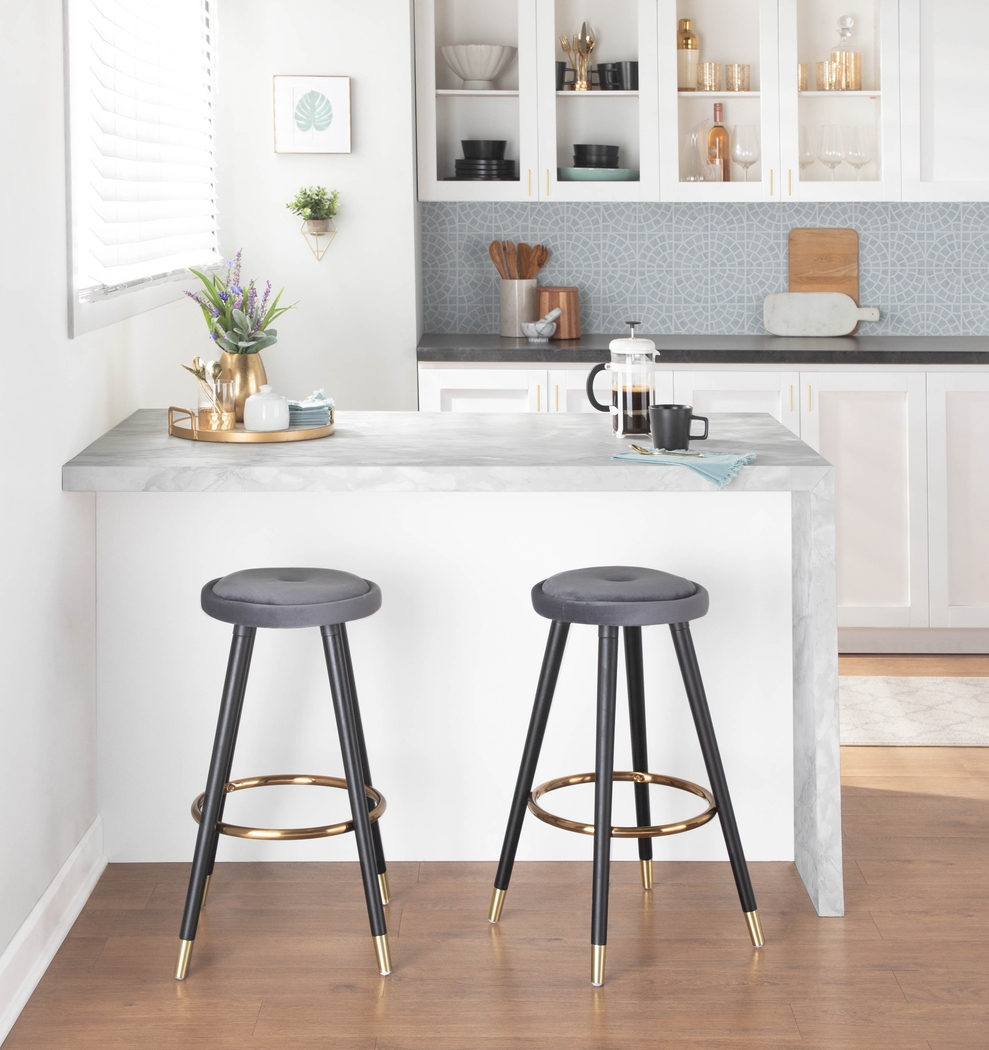 Braithwood Silver Counter Height Stool, Set of 2 - Thumbnail - Image 9