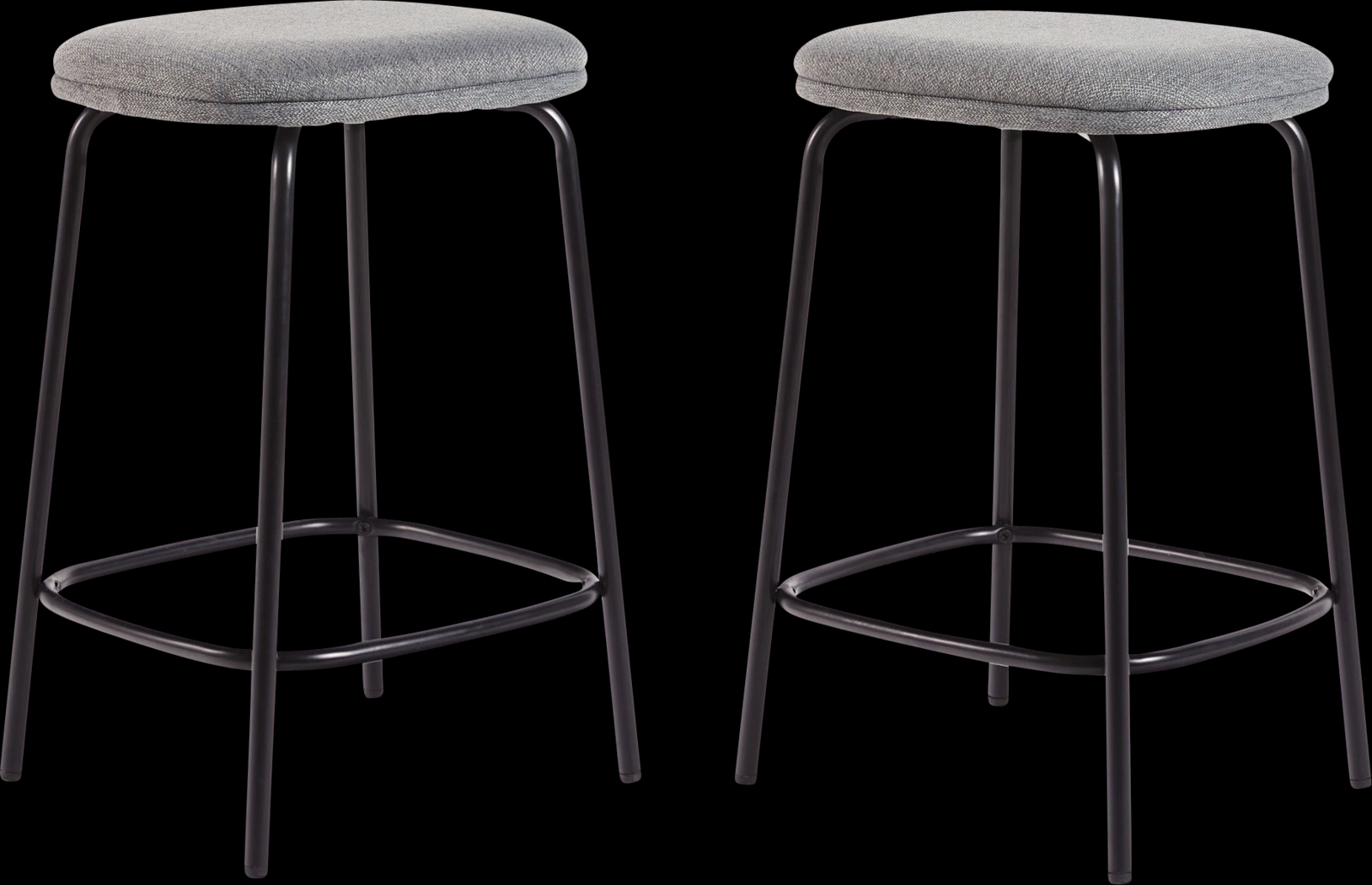 Brakenbury Charcoal Counter Height Stool, Set of 2 - Thumbnail - Image 1