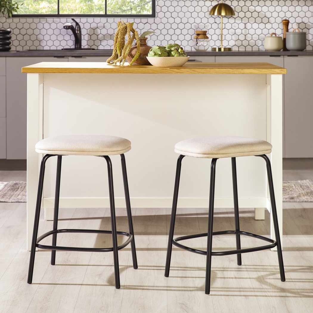 Brakenbury Ivory Counter Height Stool, Set of 2 - Thumbnail - Image 3