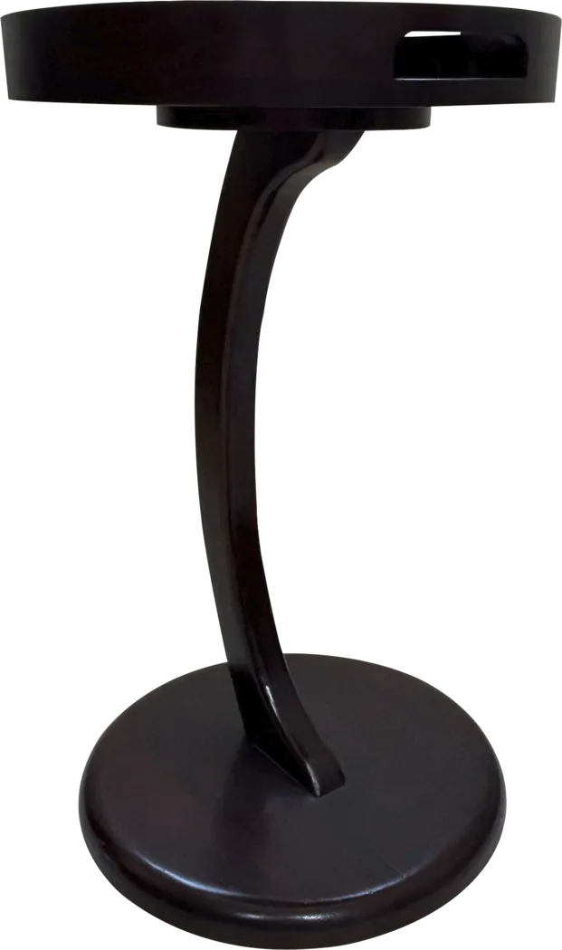Bram Brown Chairside Table - Image 2
