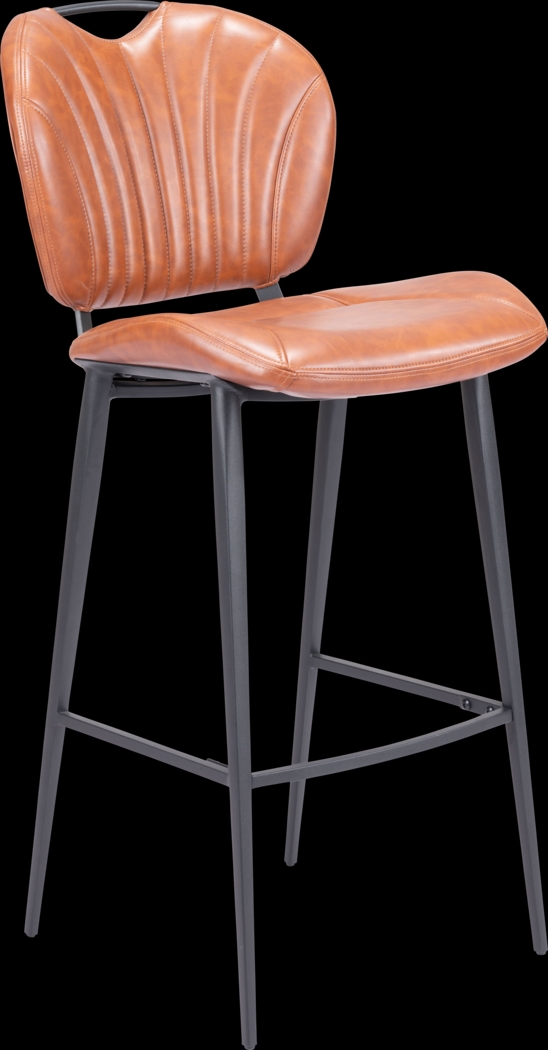 Bramerton Brown Bar Height Stool - Thumbnail - Image 1