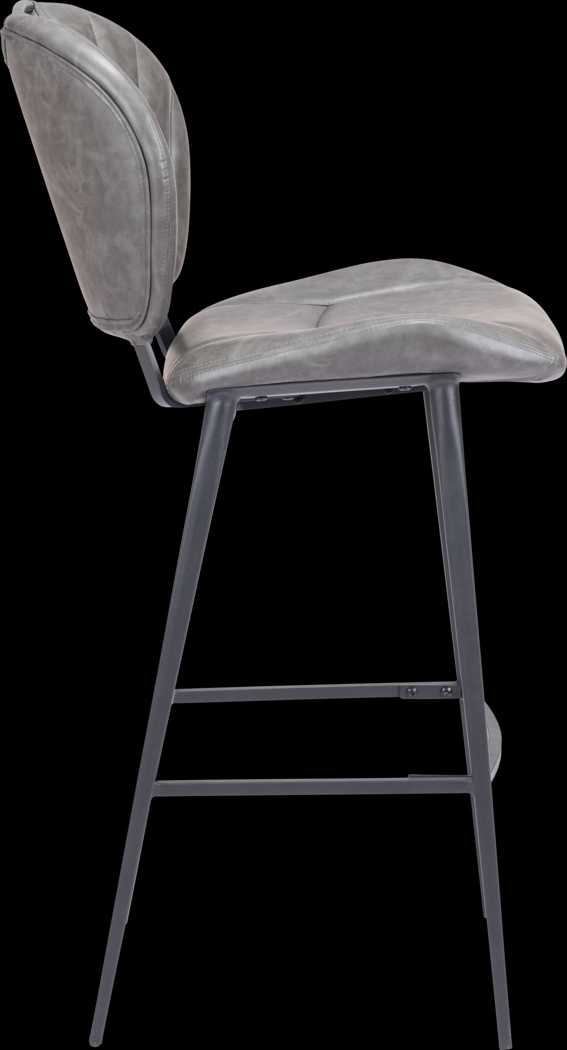 Bramerton Gray Bar Height Stool - Thumbnail - Image 3
