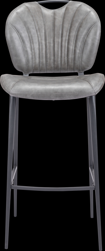 Bramerton Gray Bar Height Stool - Thumbnail - Image 4