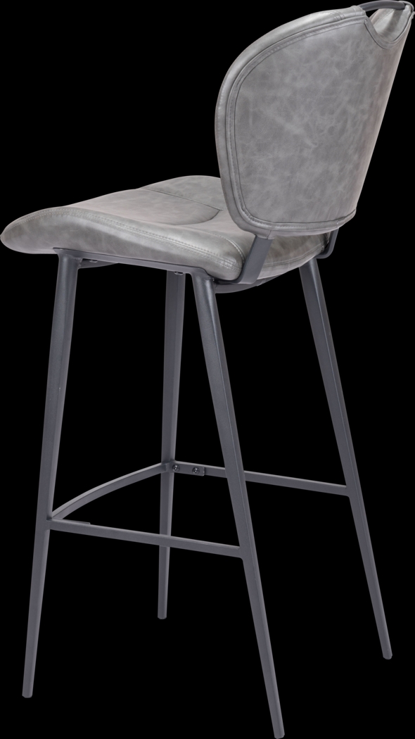 Bramerton Gray Bar Height Stool - Thumbnail - Image 8