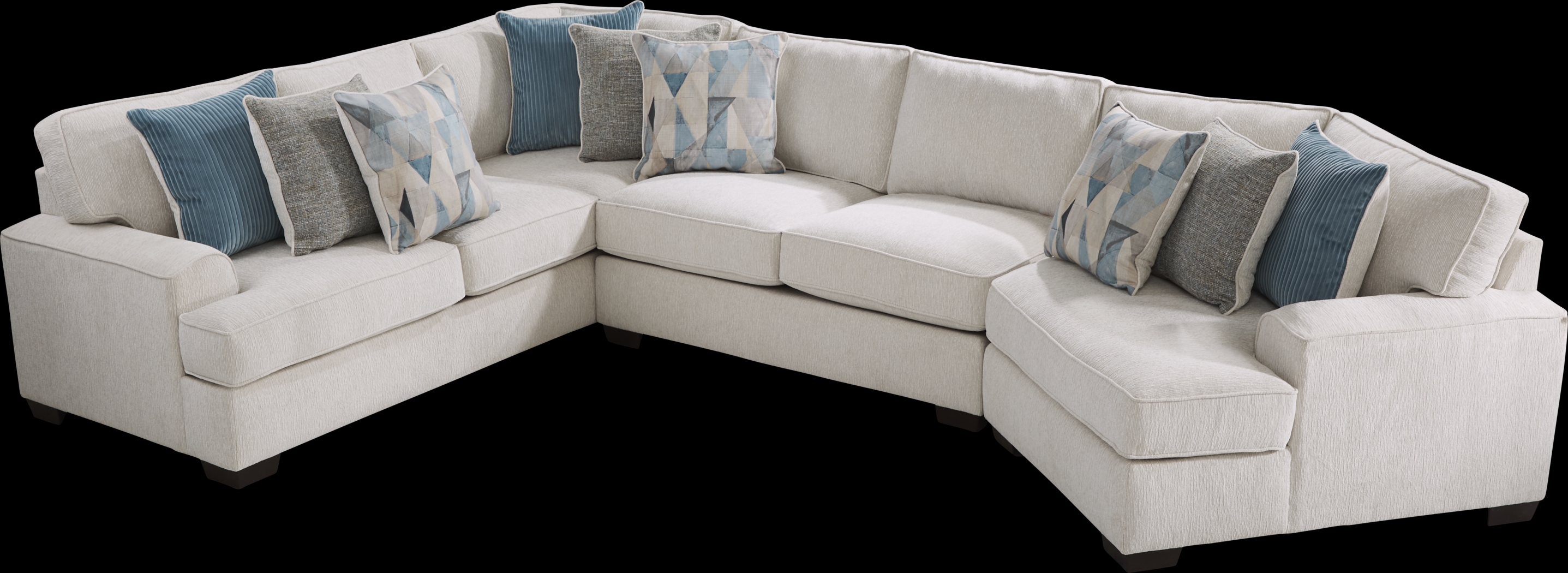 Bramfield White 3 Pc Sectional - Thumbnail - Image 3
