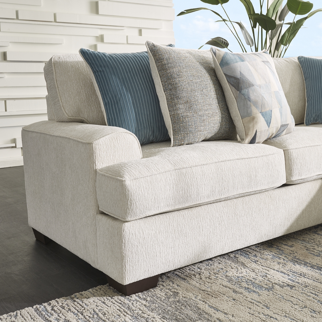 Bramfield White 3 Pc Sectional - Thumbnail - Image 4