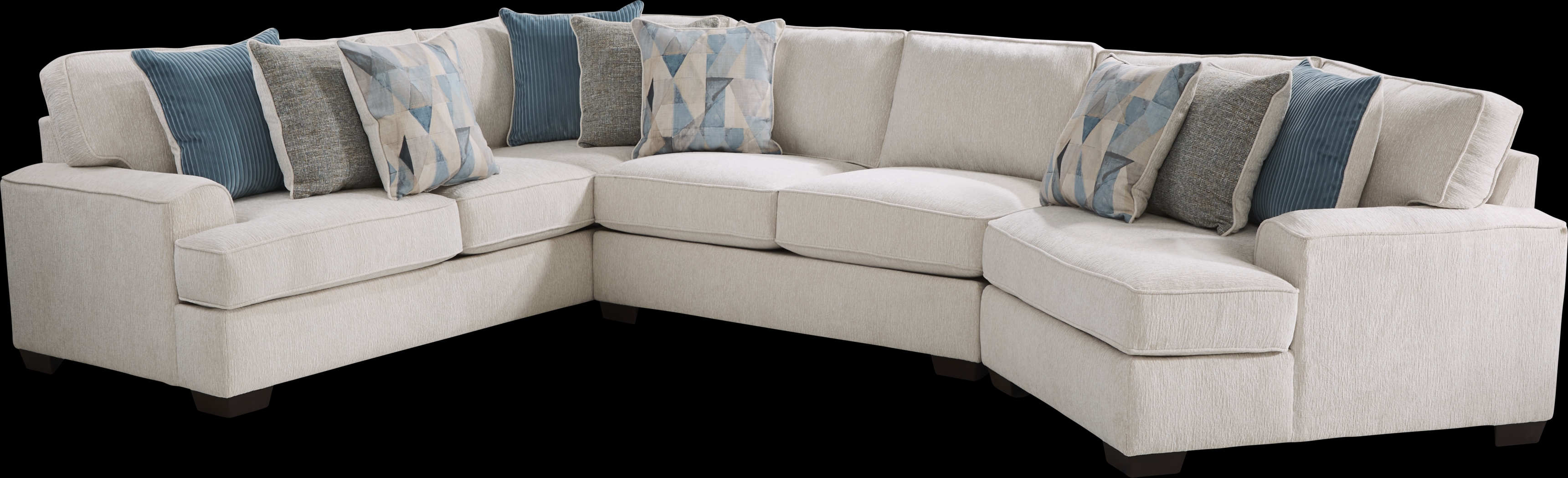 Bramfield White 3 Pc Sectional - Thumbnail - Image 1