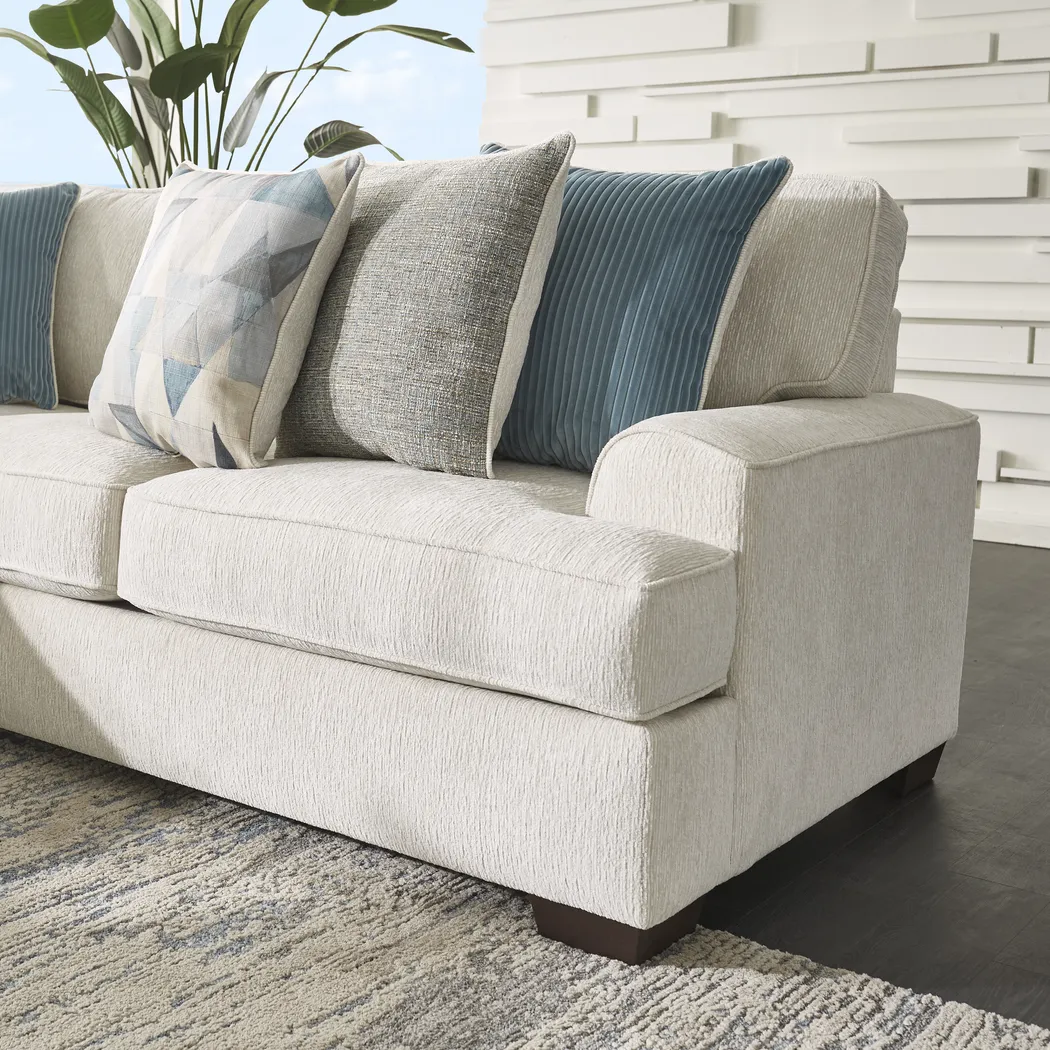 Bramfield White 3 Pc Sectional - Thumbnail - Image 4