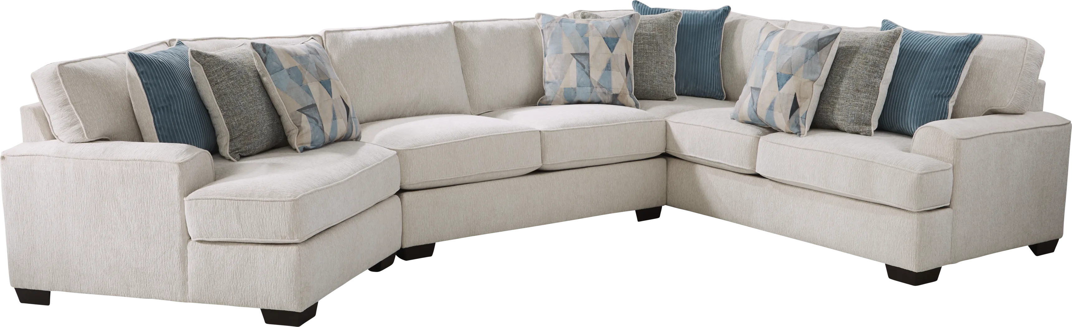 Bramfield White 3 Pc Sectional - Thumbnail - Image 1