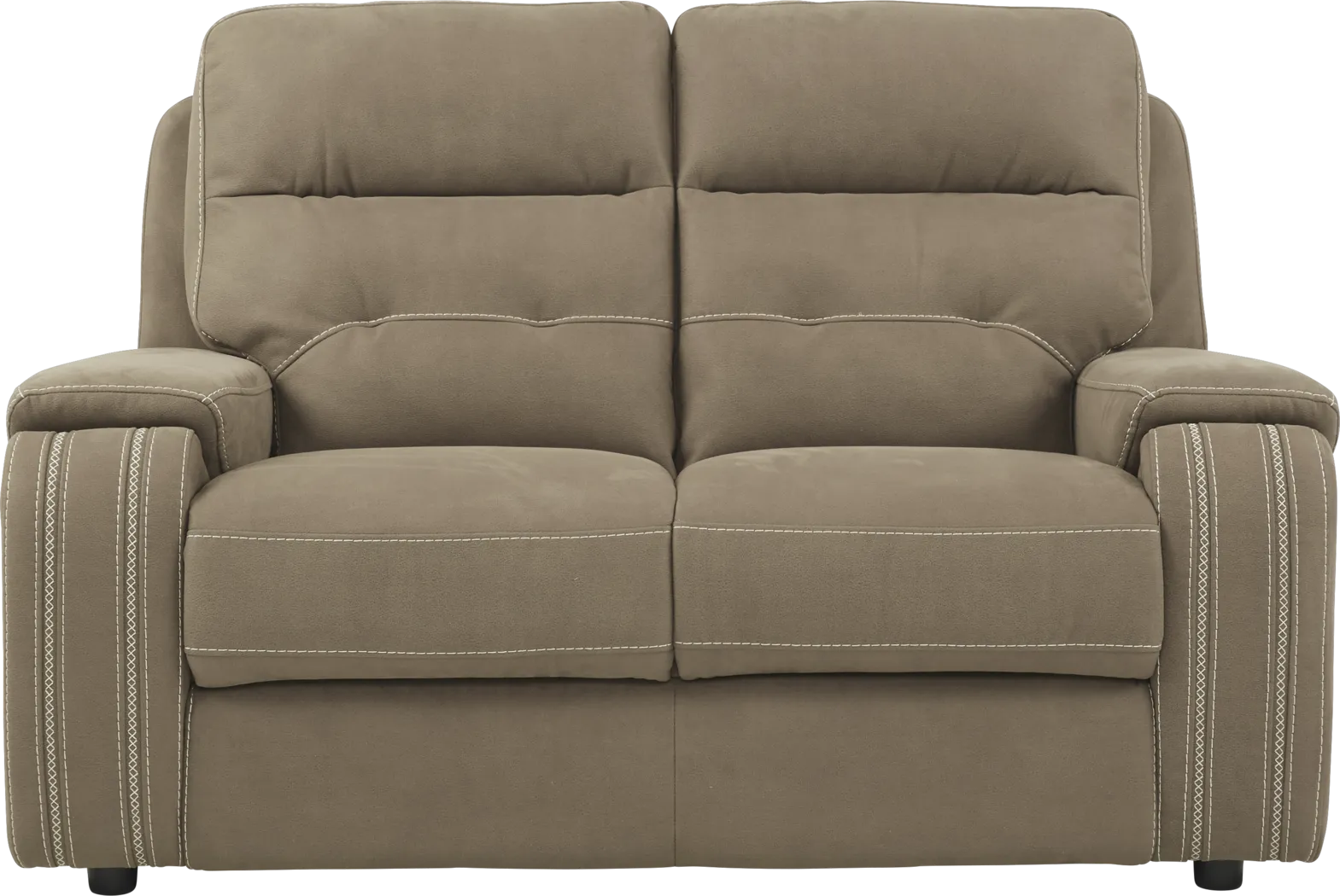 Brampton Place Brown Loveseat - Thumbnail - Image 1