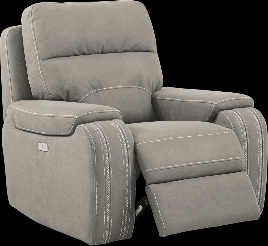 Brampton Place Mushroom Power Recliner - Thumbnail - Image 2