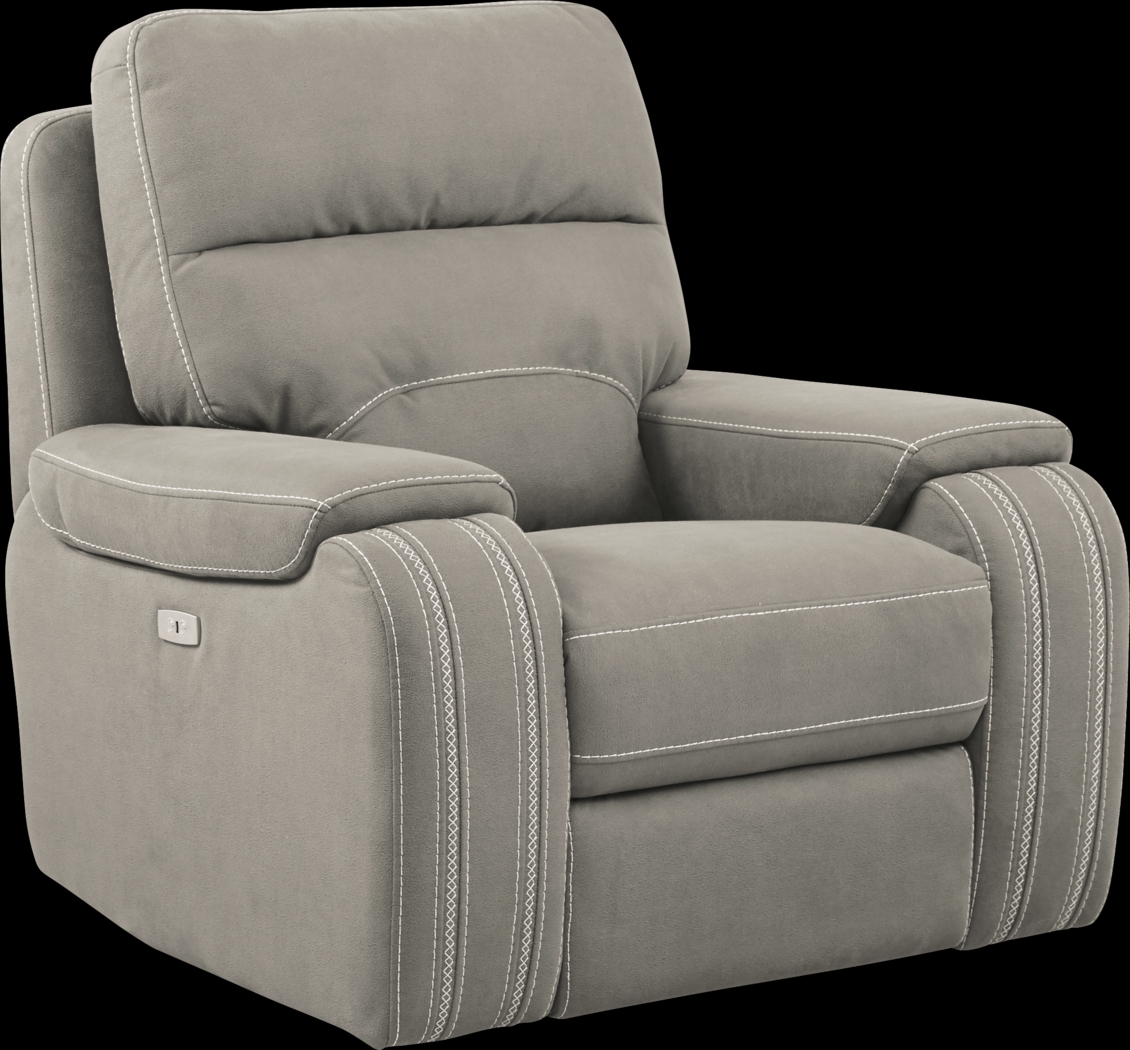 Brampton Place Mushroom Power Recliner - Thumbnail - Image 1