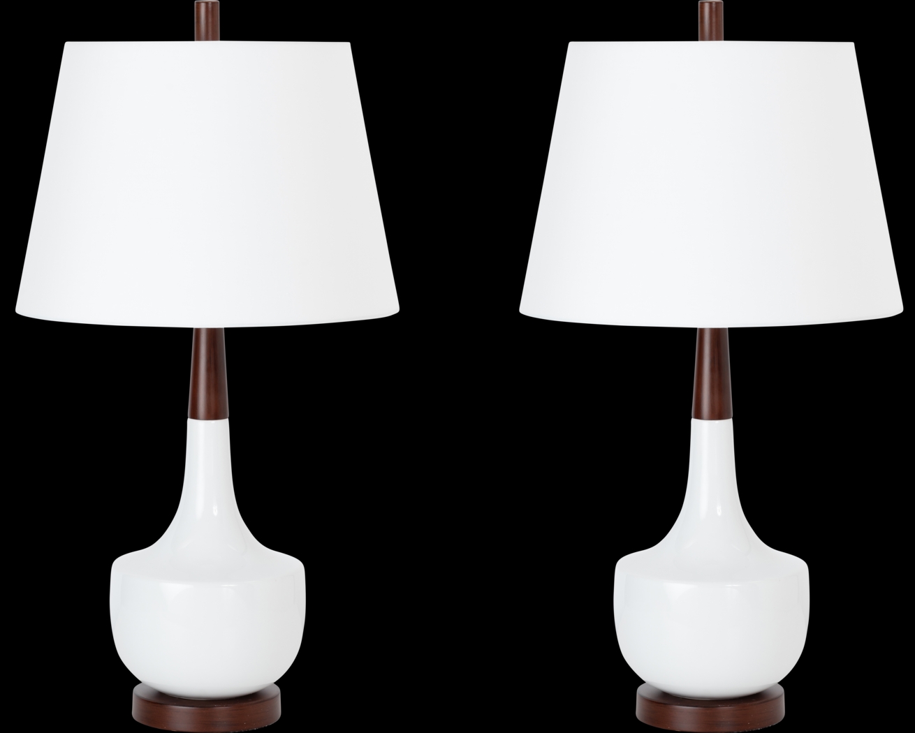 Bramwell White Lamp, Set of 2 - Thumbnail - Image 1