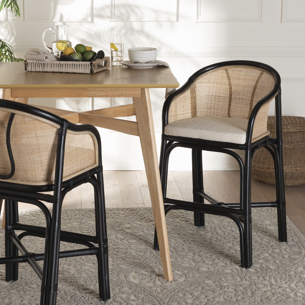 Branchaud Black Counter Stool - Thumbnail - Image 2