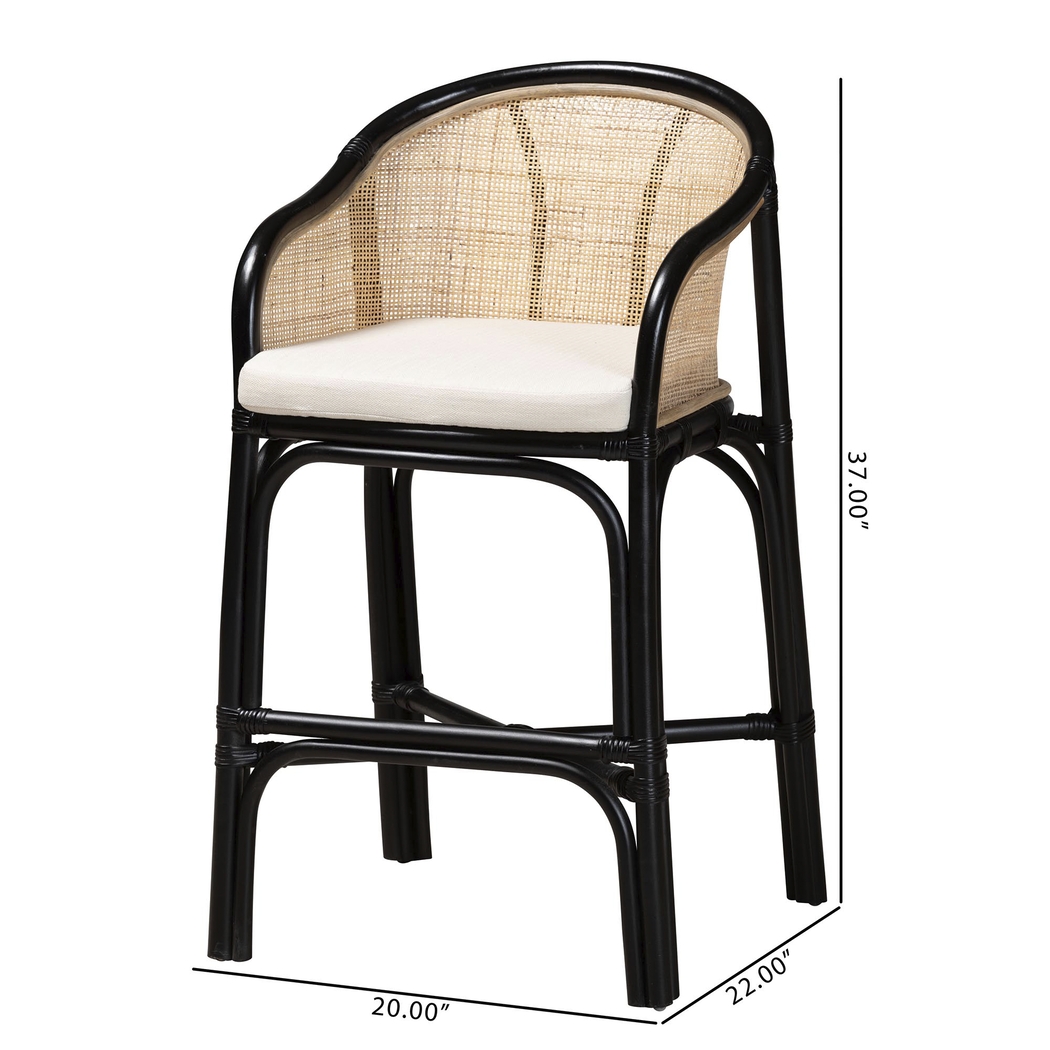 Branchaud Black Counter Stool - Thumbnail - Image 10