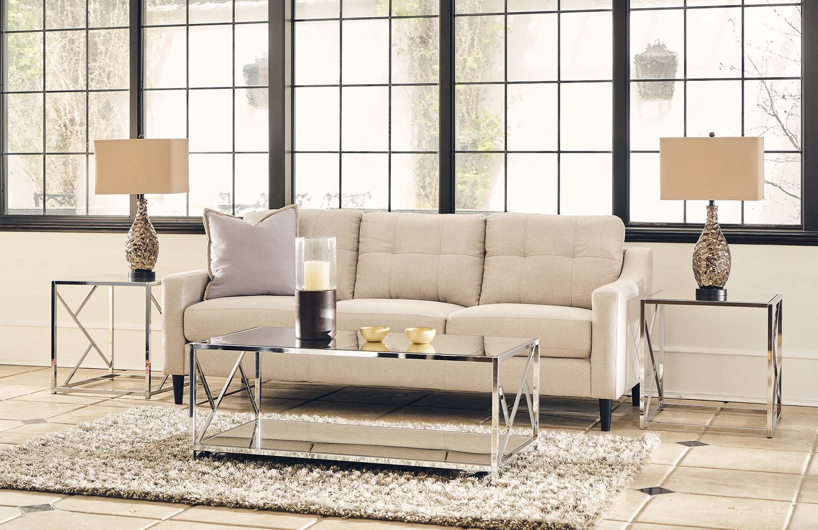 Brandenberry Silver 3pc Table Set - Thumbnail - Image 2