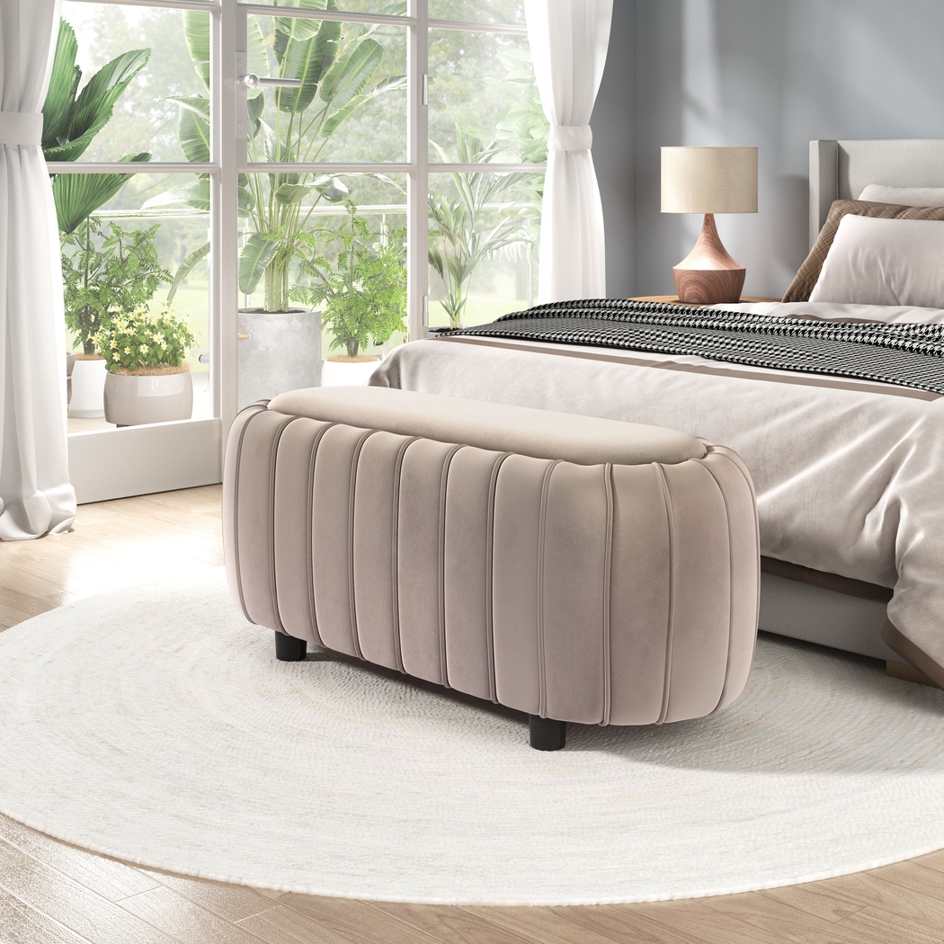 Brandilyn Beige Bench - Thumbnail - Image 8