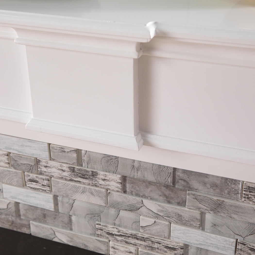 Brandycrest III White 42 in. Console With Smart Electric Fireplace - Thumbnail - Image 3