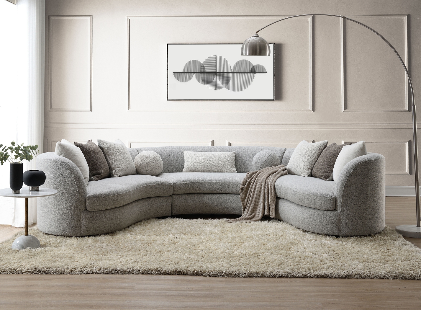 Brangas Gray 3 Pc Sectional - Thumbnail - Image 2